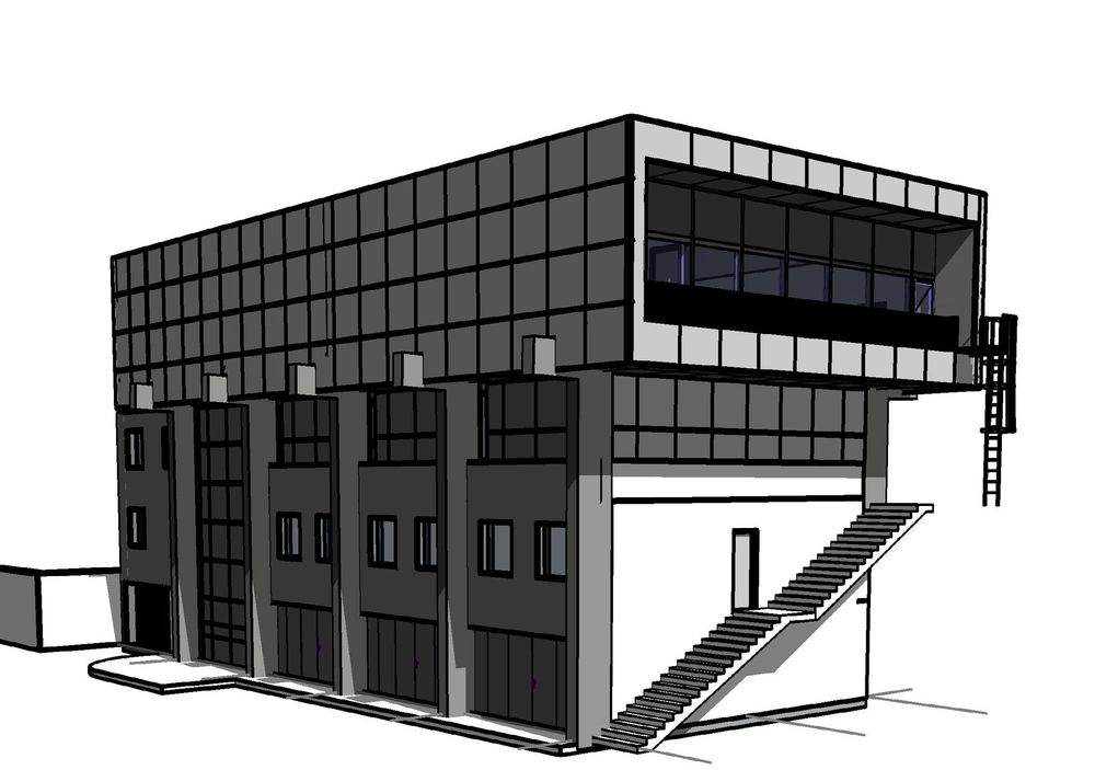 Bureaux SNCF, rue de Bonnel à Lyon, rendu BIM de la façade