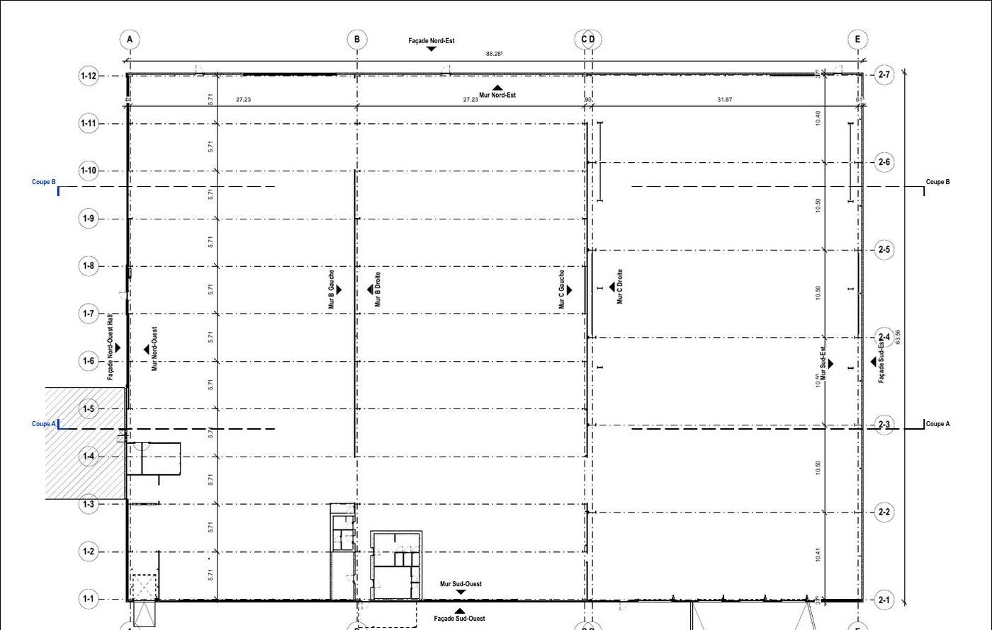 Entrepôt de Saint-Priest, plan