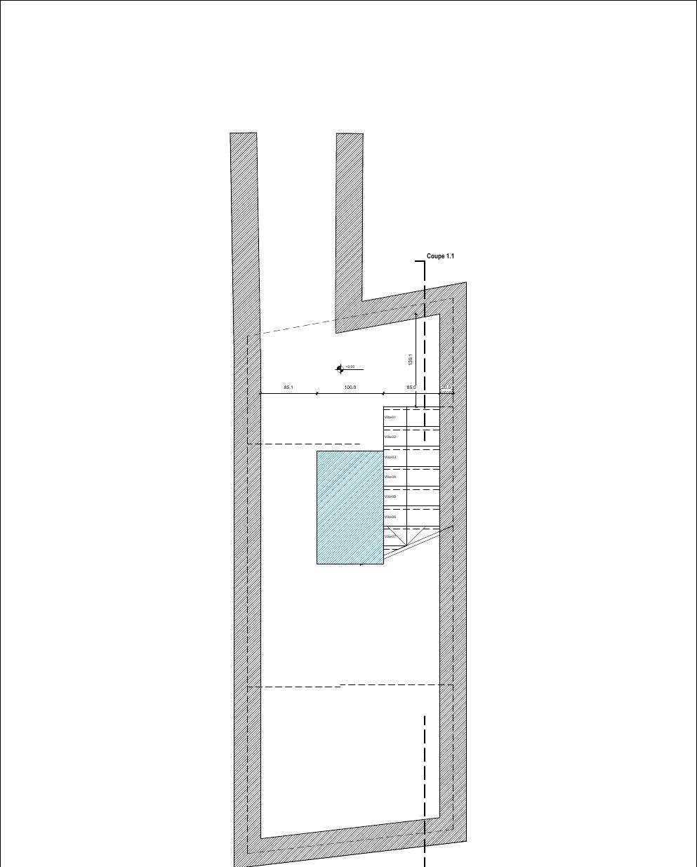Escalier, Croix-Rousse, Lyon, plan