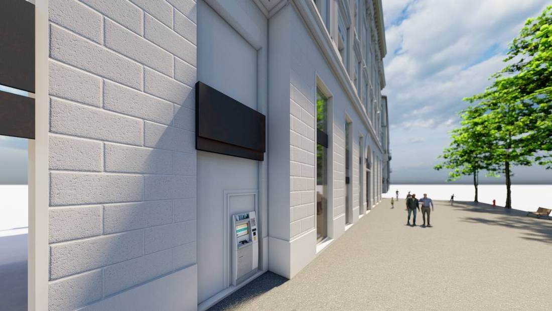 Immeuble Harmonie Mutuelle, façade sur rue