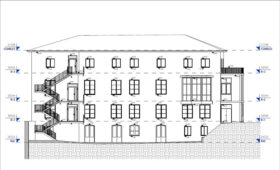Institut médico-éducatif, façade