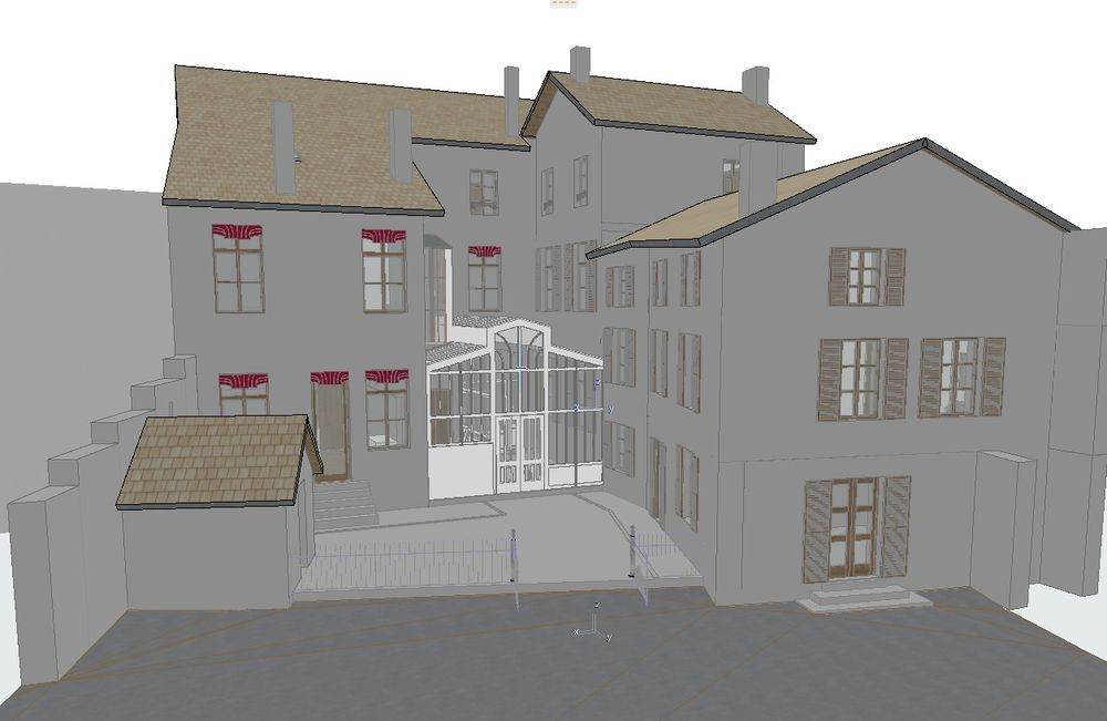 Maison de ville, Tramayes, vue 2